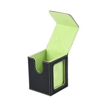 Imagem de Caixa De Armazenamento Para Cartas TCG Com 100 Cartas, Em Couro PU, Co