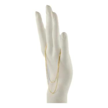Imagem de Colar Feminino Ouro 18k Corrente Veneziana 0.7 50 Cm Cordão - JOIE JOI