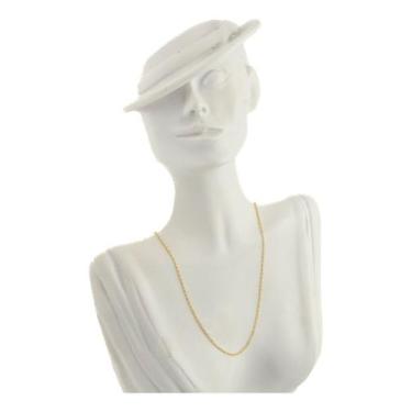 Imagem de Cordão De Ouro 18k Feminino Corrente Cadeado 1.0 70 Cm Colar - JOIE JO