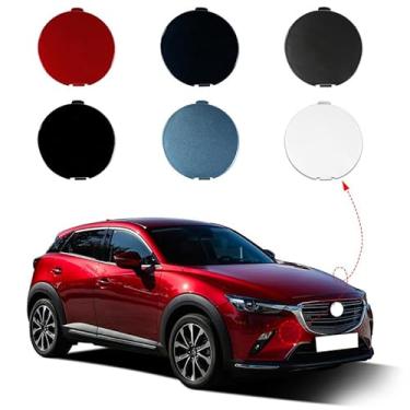 Imagem de CZShiYue Tampa do gancho de reboque do para-choque dianteiro do carro olho de reboque para Mazda CX-3 DK 2014 2015 2016 2017 2018 2019 2020 2021 2022 2023 DK8A-50A11 D10J-50-A12A (branco perolado