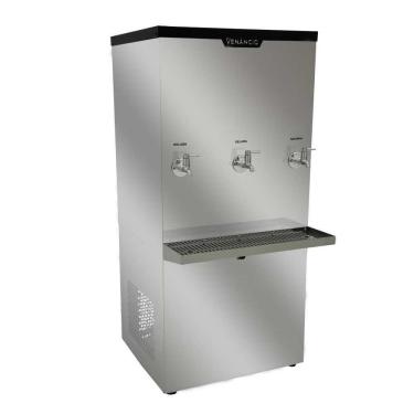 Imagem de Bebedouro Industrial 100 Litros Inox 3 Torneiras Geladas Bi100l 220v - Venâncio