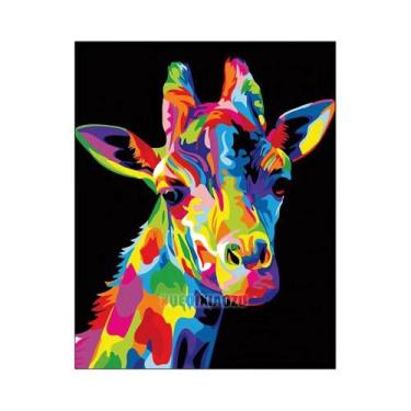 Imagem de Kit De Pintura Em Diamante 5D DIY Com Gato Leão E Tigre, Pedras Redond