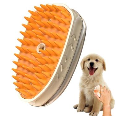 Imagem de Escova de Vapor para Gatos | Aparelho Elétrico Para Pulverização, Cuidados E Remoção De Pêlos | Escova a Vapor para Gatos Não Irritante na Queda de Pelo,Cães e de Pelo Longo e Curto, Banho, Mass