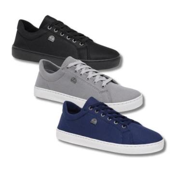 Imagem de Kit 3 Tênis Masculino Casual Slim Ultra Confortável e Resistente - Ble