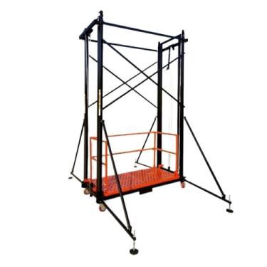 Imagem de Andaime de elevação elétrico de controle remoto ajustável, talha móvel hidráulica, decoração interna e externa multifuncional (4 m)