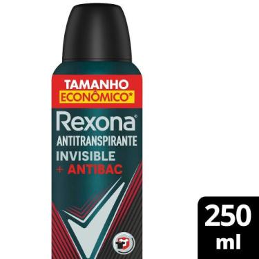 Imagem de Antitranspirante Aerosol Rexona Men Invisible + Antibac 250ml