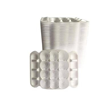 Imagem de Bandeja De Isopor 12 Ovos 24X20Cm - Branca - Ultra C/200