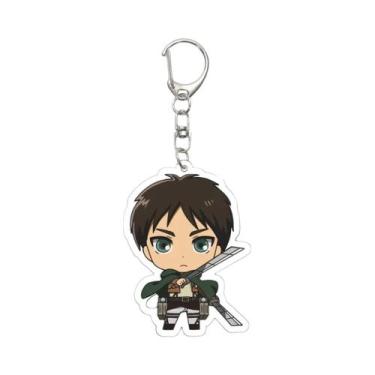 Imagem de Chaveiro De Anime Attack on Titan 55MM Eren Jaeger Mikasa Ackerman Arm