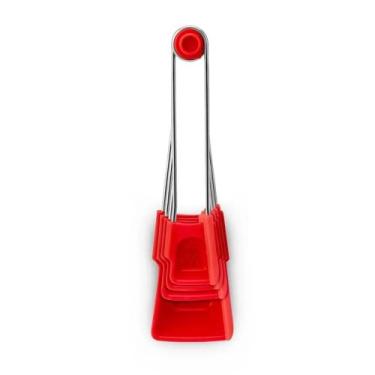 Imagem de Conjunto 4 colheres medidoras dreamfarm com nivelador vermelho dflv222