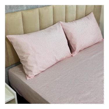 Imagem de Jogo Lençol de Casal 3 Peças Estampado 150 fios C/Elástico e Fronha c/zíper Cama Box e Padrão(Modelo - 5)