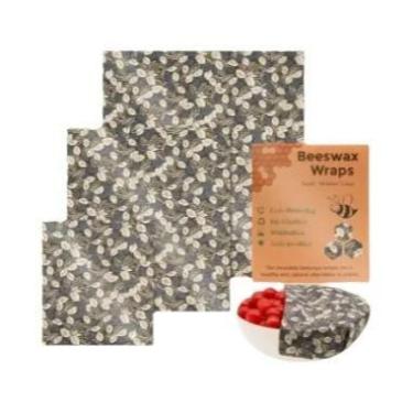 Imagem de Rolos De Envoltórios De Cera De Abelha Reutilizáveis, Armazenamento Ec