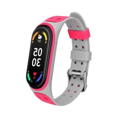 Imagem de Pulseira De Silicone Esportiva Para Xiaomi Mi Band 7 6 5 4 3, Substitu