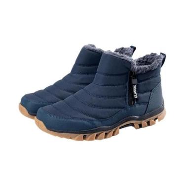 Imagem de Botas De Neve Masculinas Impermeáveis E Quentes Para O Inverno, Forrad