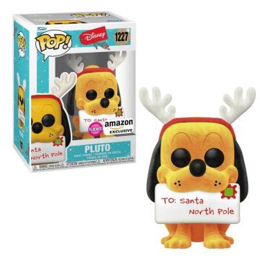 Imagem de Boneco Funko POP! Disney - Pluto Natalino (Flocked)