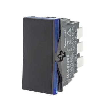 Imagem de Interruptor Paralelo 10A 250V Preto Legrand Pial Plus 1