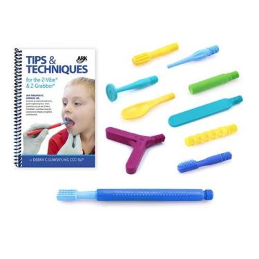 Imagem de Kit Sensorial Oral Motor Z-Vibe da ARK - kit completo com as pontas ma