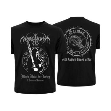 Imagem de Camiseta De Metal Preta Nargaroth, Camiseta De Algodão De Verão Mascul