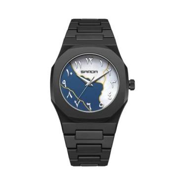 Imagem de Relógio De Quartzo Masculino De Moda Para Negócios 2025 SANDA 9091 Com