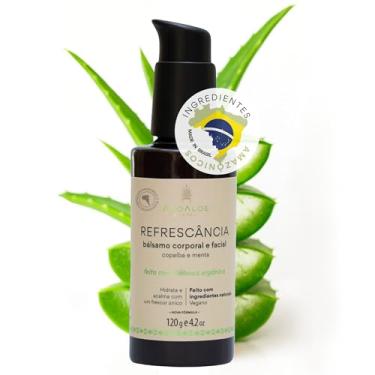 Imagem de AHOALOE Bálsamo Corporal e Facial Pós-Sol Refrescância com Aloe Vera – Babosa, Copaíba e Menta - Ingredientes Naturais - Hidrata, Acalma e Refresca a Pele - 115 ml