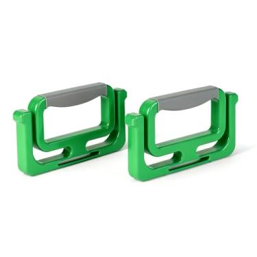 Imagem de Pacote com 2 suportes para sacolas plásticas, alça de transporte de sacola de supermercado resistente com aderência TPE macia, suporte de saco de plástico para sacolas de supermercado, suporte