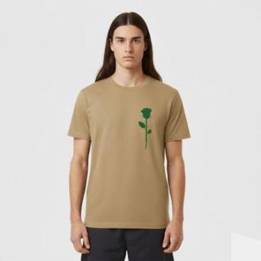 Imagem de Camiseta Masculina Algodão Premium Skate Surf Praia Streetwear BOTÃO DE ROSA-Masculino