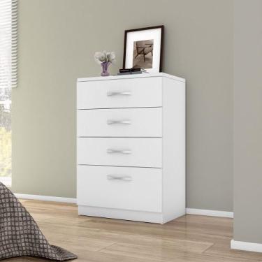 Imagem de Cômoda com 4 Gavetas Astral Branco Demóbile