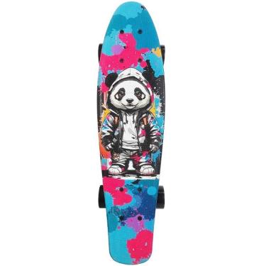 Imagem de Skate Mini Cruiser Estampa BOTH Sides Panda DM TOYS