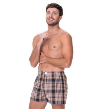 Imagem de Cueca Samba Canção em Algodão Xadrez Zee Rucci, GG