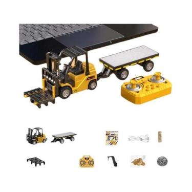 Imagem de Empilhadeira RC Para Crianças 1/64, Modelo De Veículo De Engenharia Em