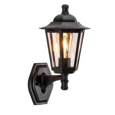 Imagem de Arandela Externa Colonial E27 Preto Lente Transparente Lup42