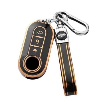 Imagem de Capa De Chave Flip Em TPU Para Fiat 500, Ducato, Panda, 500L, Punto, L
