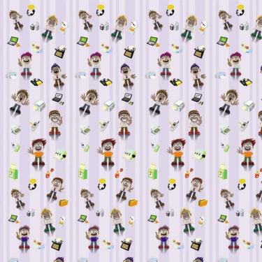 Imagem de Papel De Parede Adesivo Criança Computador Decorativo Quarto