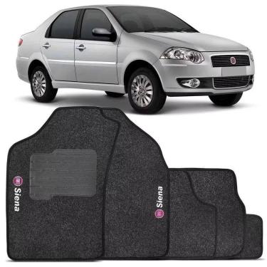 Imagem de Tapete Automotivo Carpete Com A Base Em Pvc Fiat Siena 2015