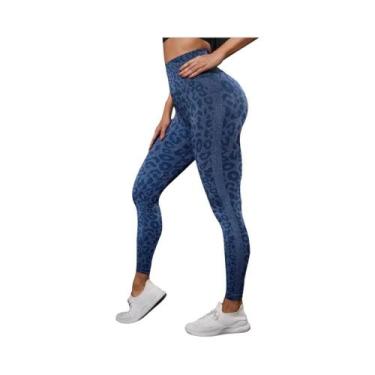 Imagem de Leggings Sem Costura De Cintura Alta Para Mulheres, Calças De Yoga, Ti