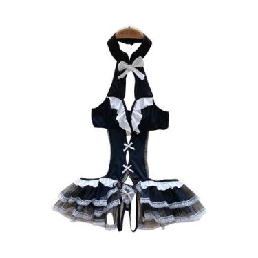 Imagem de Vestido De Noite Sem Mangas Em Renda Floral Para Mulheres, Com Tanga, 