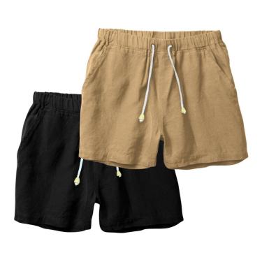 Imagem de Kit 2 Bermudas em Linho Masculina Short Versátel Leve e Moderno-Masculino