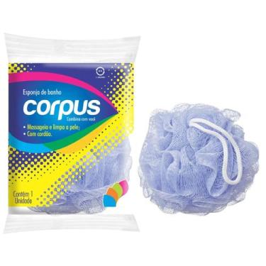Imagem de Esponja de Banho Sortida Com Cordão Limpa e Massageia Corpus - Maxximo