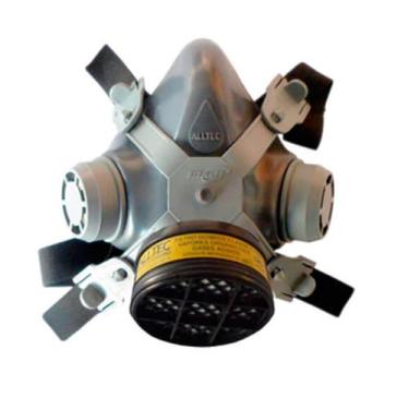 Imagem de Máscara semi facial Respirador C/ Filtro Gases Ácidos e vapores orgâni