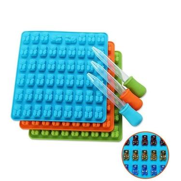 Imagem de Bandeja de Silicone Walfos, Molde de Urso em Forma de Goma Urso para Doces e Gelatina, Colorido