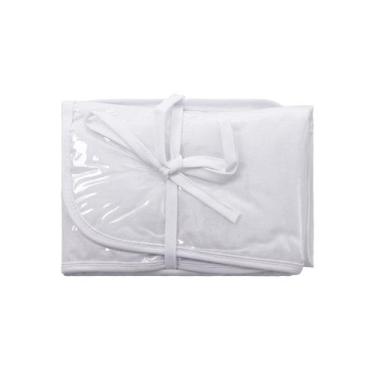 Imagem de Trocador de Fraldas Portátil Liso - 43cm x 65cm - BUBLIM, Branco