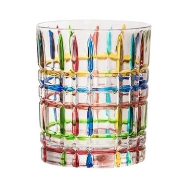 Imagem de Copos De Cristal Coloridos Pintados À Mão Estilo Vintage Europeu Para 