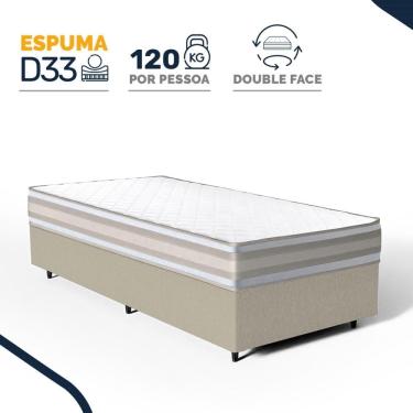 Imagem de Cama Box com Colchão de Espuma D33 Double Face Territory Hellen Solteiro 88cm