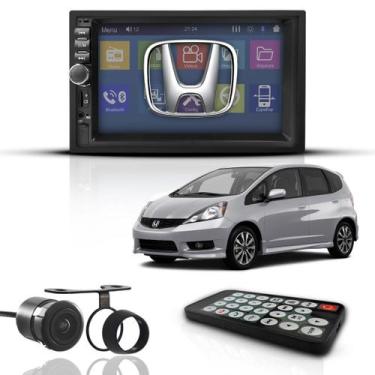 Imagem de Kit Central Multimídia Universal Mp5 2 Din Espelha Honda Fit - First O