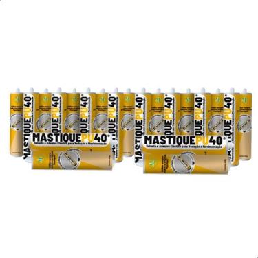 Imagem de Kit Com 24 Tubos Mastique Pu 40 Para Junta De Dilatação