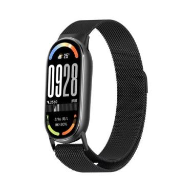 Imagem de Pulseira Magnética De Aço Inoxidável Para Xiaomi Mi Band 10 NFC Acessó