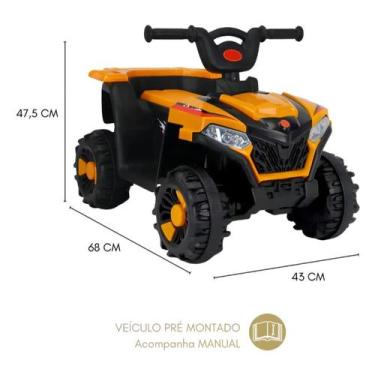 Imagem de Quadriciclo Infantil Branco Elétrico 6v Zippy Toys ~ 2 cores disponíve