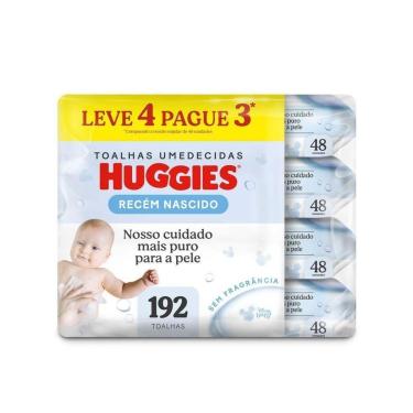 Imagem de Lenço Umedecido Huggies Recém Nascido 192 Unidades-Unissex