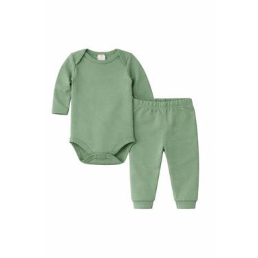 Imagem de Conjunto Body e Calça Ribana Verde Caramell Kids, M