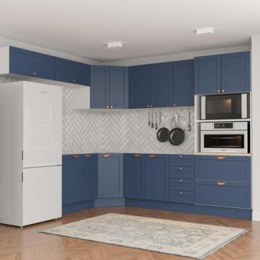 Imagem de Cozinha Modulada 8 Peças 4 Aéreos 3 Balcões e Torre Quente Arizona Cab