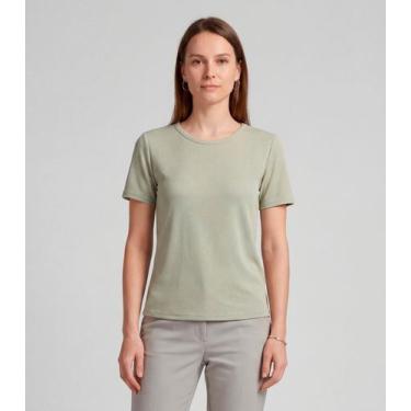 Imagem de Blusa Feminina Básica Infinita Cor Verde, G, Verde